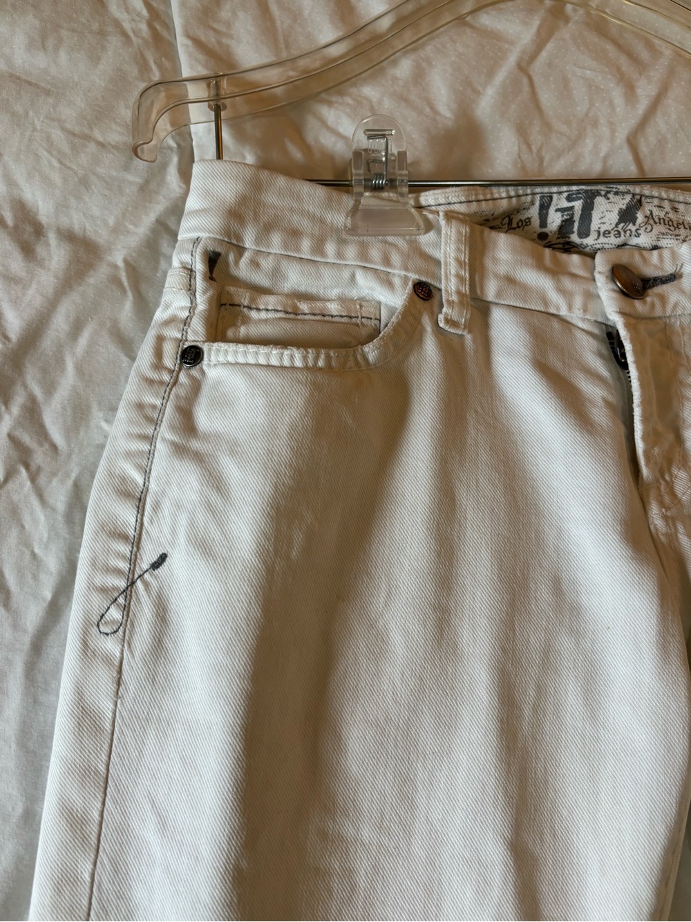 !It Vintage Los Angeles white Straight-Leg Jeans - Picture 4 of 16